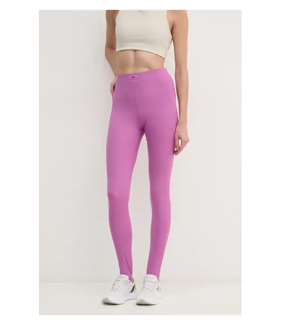 Κολάν προπόνησης Reebok Rib Stirrup χρώμα: μοβ, 100214310