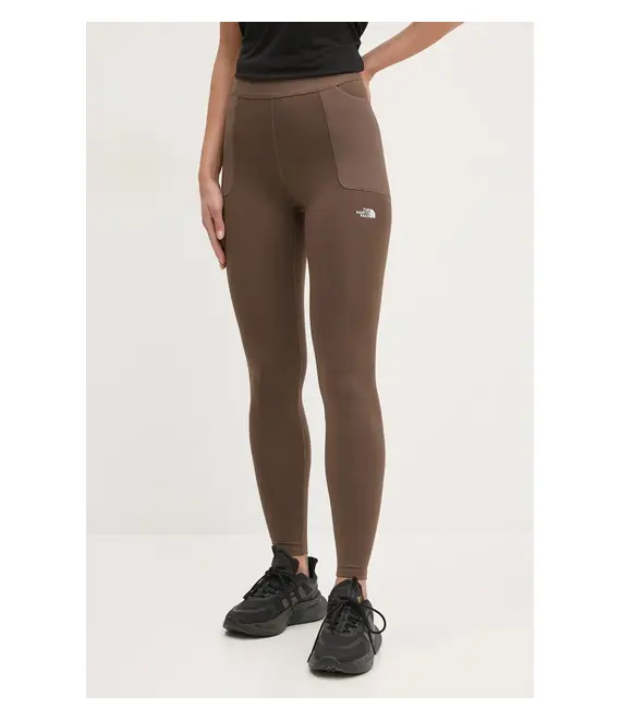 Αθλητικό κολάν The North Face Refina χρώμα: καφέ, NF0A89181OI1