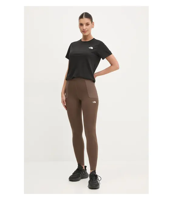 Αθλητικό κολάν The North Face Refina χρώμα: καφέ, NF0A89181OI1