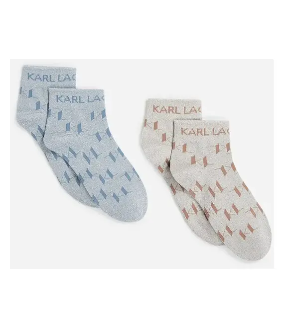 Κάλτσες Karl Lagerfeld 2-pack χρώμα: μπλε, A2W47007