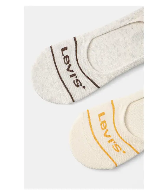 Κάλτσες Levi's 2-pack χρώμα: μπεζ, 37157-1191