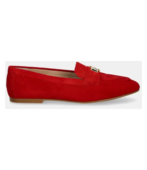 Μοκασίνια σουέτ Lauren Ralph Lauren Averi III χρώμα: κόκκινο, 802946809006