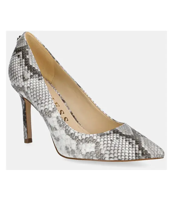 Γόβες Guess DABBEY4 χρώμα: γκρι, FLPDB4 ELE08