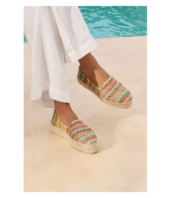 Εσπαντρίγιες Manebi Double Sole Espadrilles χρώμα: πολύχρωμο, H 3.4 D0