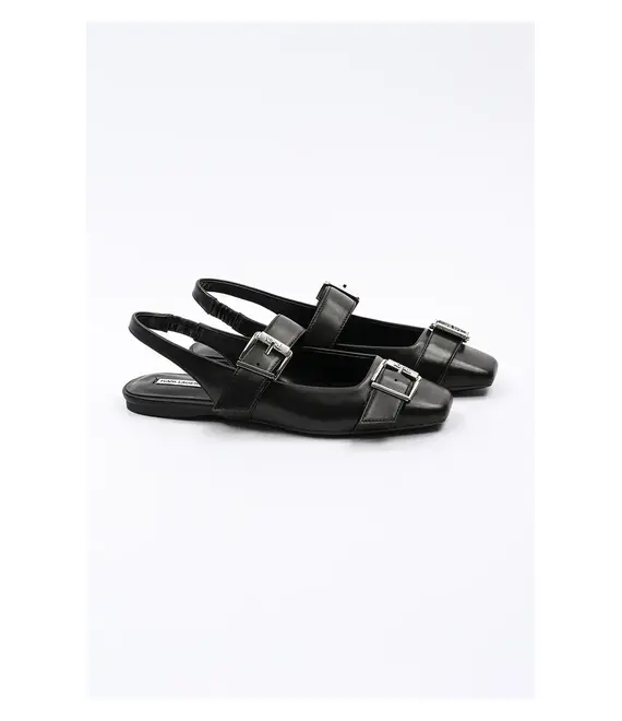 Δερμάτινες μπαλαρίνες Karl Lagerfeld KONNIE χρώμα: μαύρο, KL40186A