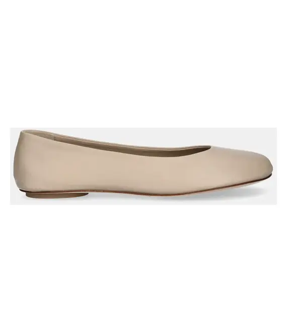Δερμάτινες μπαλαρίνες Weekend Max Mara TODI χρώμα: μπεζ, 2515521074600