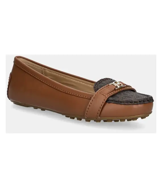 Μοκασίνια MICHAEL Michael Kors Mandy χρώμα: καφέ, 40R5MAFR1B.227