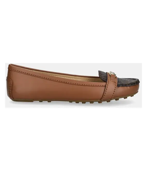 Μοκασίνια MICHAEL Michael Kors Mandy χρώμα: καφέ, 40R5MAFR1B.227