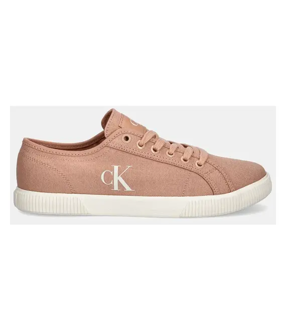 Πάνινα παπούτσια Calvin Klein Jeans ESS VULC LOW CV MG WN χρώμα: ροζ, YW0YW01762