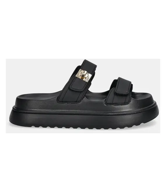 Παντόφλες Steve Madden Bigschmona-J χρώμα: μαύρο, SM11003858