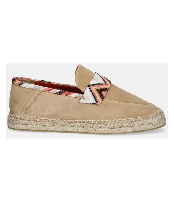 Εσπαντρίγιες σουέτ Missoni Amelia χρώμα: μπεζ, MWB013_020