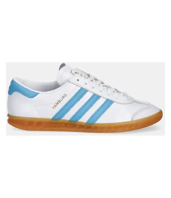 Δερμάτινα αθλητικά παπούτσια adidas Originals Hamburg W χρώμα: μπλε, JI2625