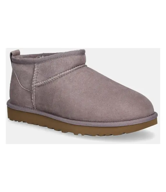 Μπότες χιονιού σουέτ UGG Classic Ultra Mini χρώμα: μοβ, 1116109-SGRP