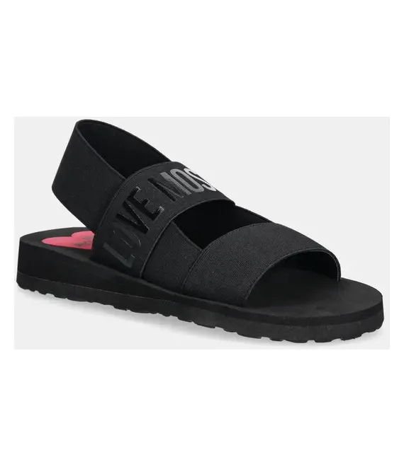 Σανδάλια Love Moschino χρώμα: μαύρο, JA16033G0MJN7000