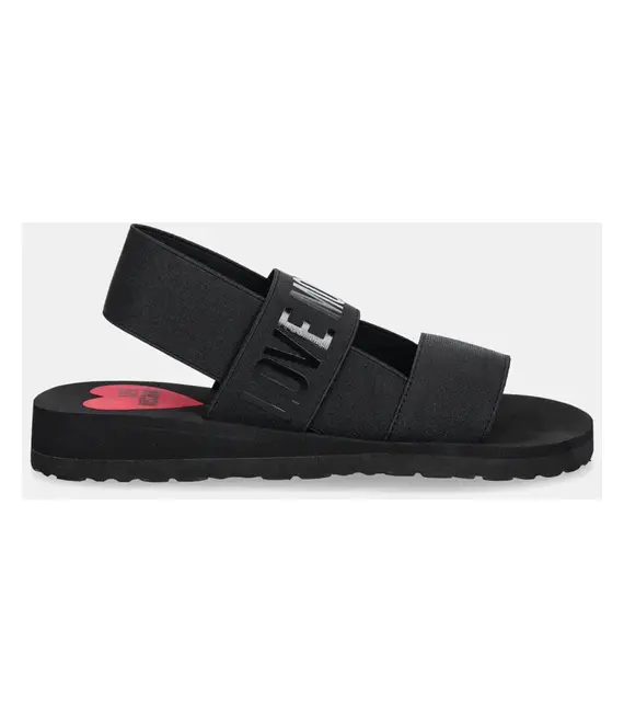 Σανδάλια Love Moschino χρώμα: μαύρο, JA16033G0MJN7000