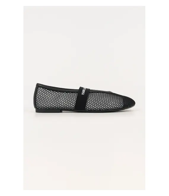 Μπαλαρίνες Karl Lagerfeld KARO χρώμα: μαύρο, KL40125