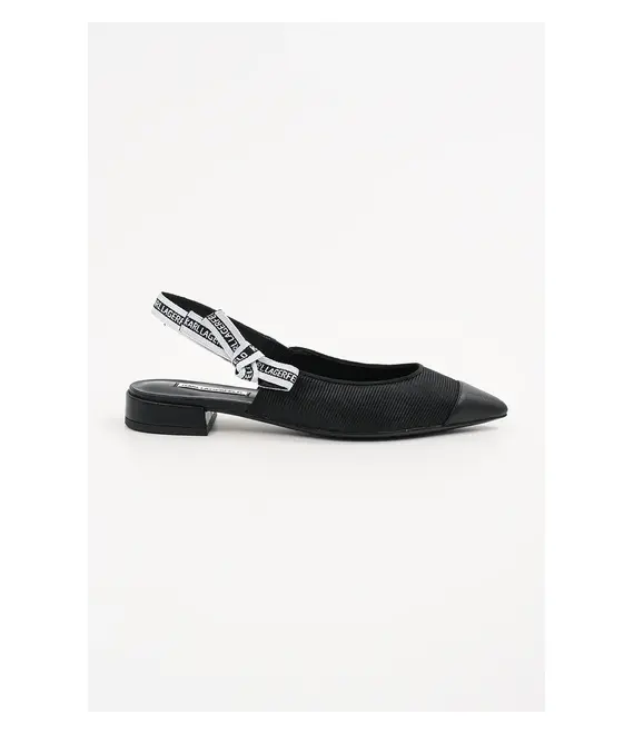 Μπαλαρίνες Karl Lagerfeld KERRIE χρώμα: μαύρο, KL40152