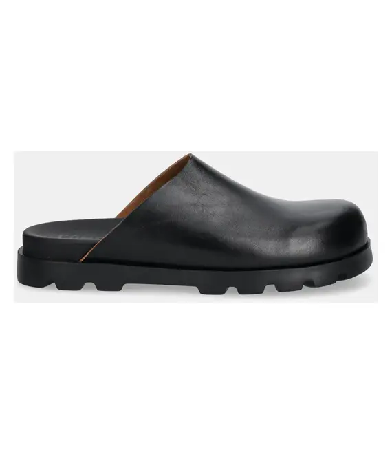 Δερμάτινες παντόφλες Camper Brutus Sandal γυναικείες, χρώμα: μαύρο, K201545-004