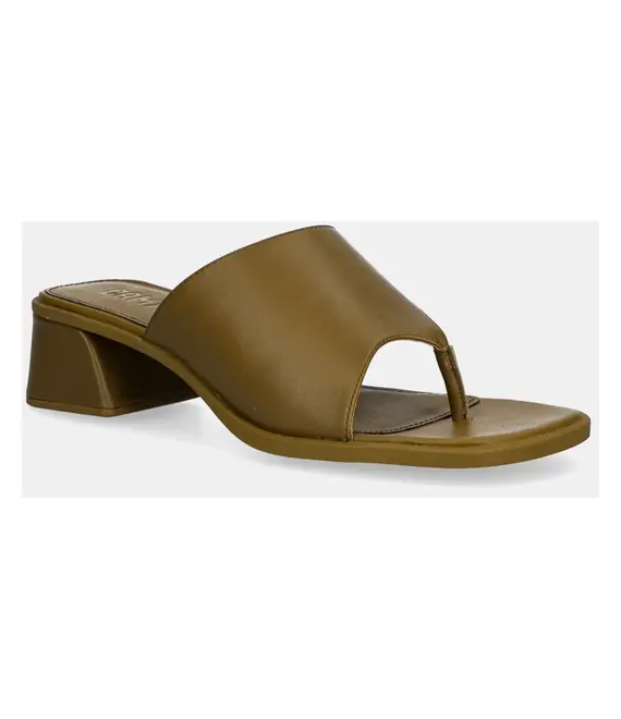Δερμάτινα σανδάλια Camper Kora Sandal χρώμα: πράσινο, K201738-002