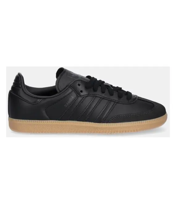 Δερμάτινα αθλητικά παπούτσια adidas Originals Samba OG χρώμα: μαύρο, JS2762