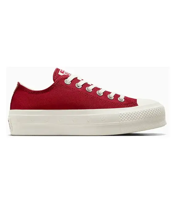 Πάνινα παπούτσια Converse Chuck Taylor All Star Lift Valentine's Day χρώμα: κόκκινο, A13653C