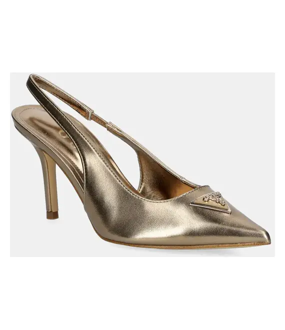 Γόβες Guess NASSIR χρώμα: χρυσαφί, FLJNAS LEL05