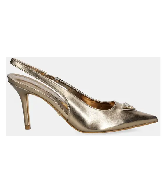 Γόβες Guess NASSIR χρώμα: χρυσαφί, FLJNAS LEL05