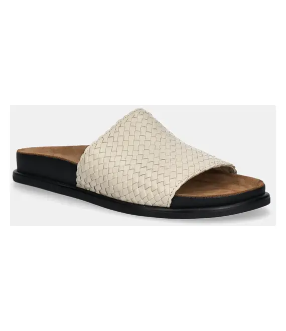 Δερμάτινες παντόφλες Vagabond Shoemakers EFFIE γυναικείες, χρώμα: μπεζ, 5922-125-37