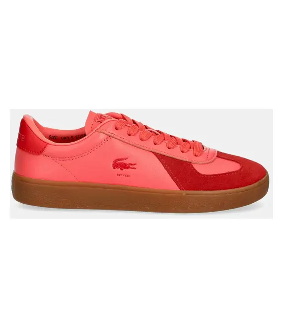 Δερμάτινα αθλητικά παπούτσια Lacoste BASESHOT PRO χρώμα: πορτοκαλί, 49SFA0030