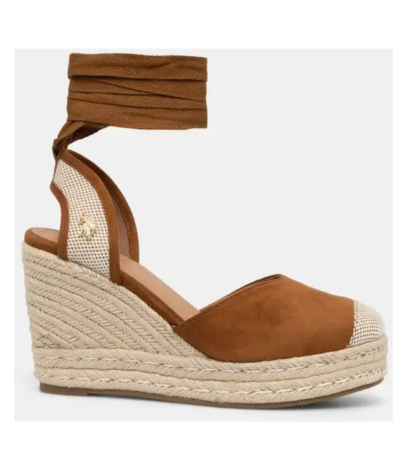Εσπαντρίγιες U.S. Polo Assn. STEFY χρώμα: καφέ, STEFY001W/5HT2