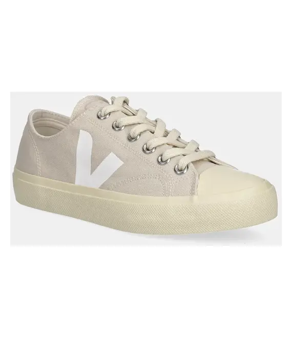 Πάνινα παπούτσια Veja PL0120568A WATA II LOW CANVAS χρώμα: μπεζ, PL0120568A