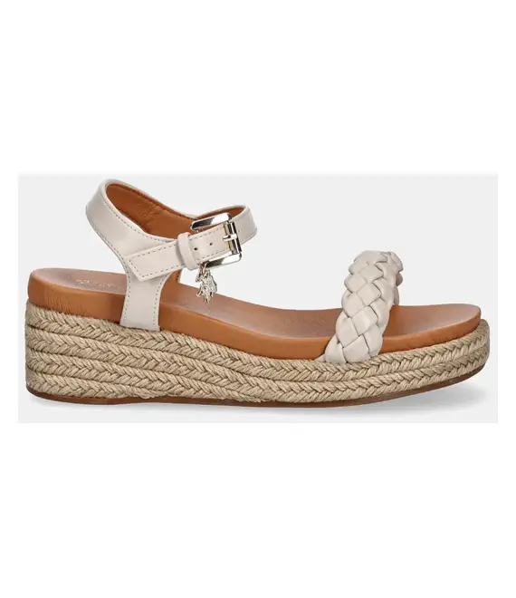 Σανδάλια U.S. Polo Assn. ASTRID χρώμα: μπεζ, ASTRID001W/5Y1