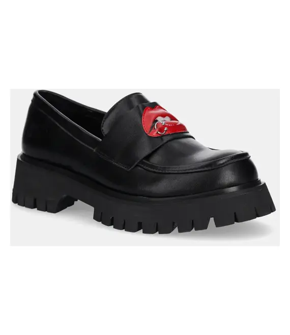 Μοκασίνια Koi Footwear x Rocky Horror Show Science Fiction Lips Loafers χρώμα: μαύρο, Science Fiction Lips