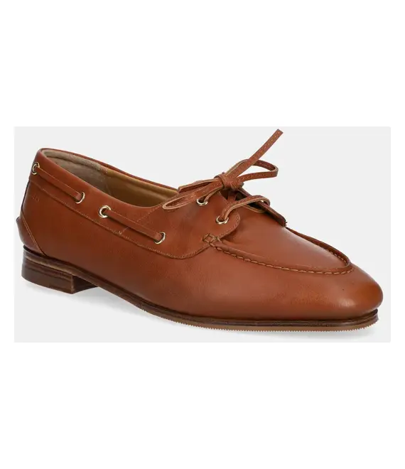 Δερμάτινα μοκασίνια Bally χρώμα: καφέ, WF002V