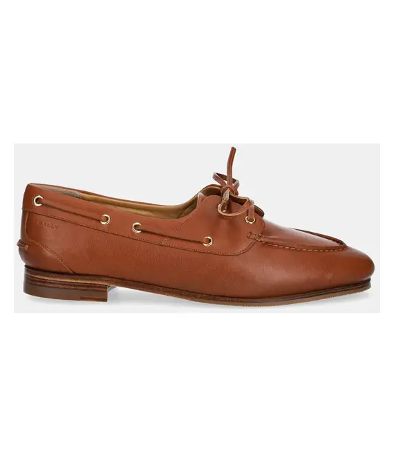 Δερμάτινα μοκασίνια Bally χρώμα: καφέ, WF002V