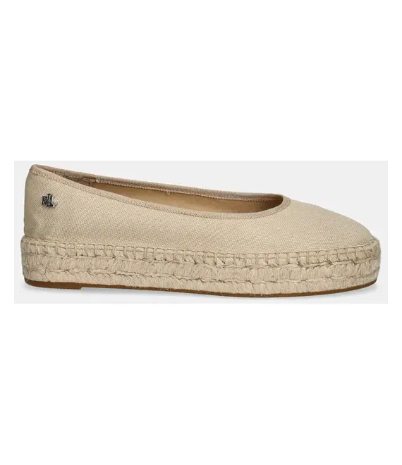 Εσπαντρίγιες Lauren Ralph Lauren Luize Ballet χρώμα: μπεζ, 802959187008