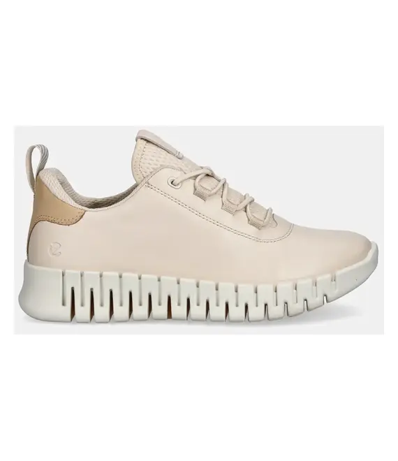 Δερμάτινα αθλητικά παπούτσια Ecco Gruuv Sneaker Lea χρώμα: μπεζ, 218203-60720