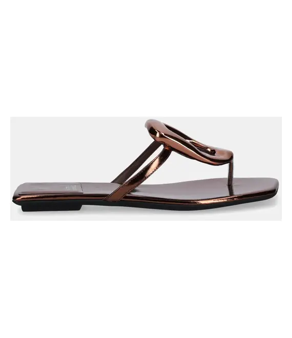 Δερμάτινες σαγιονάρες Jeffrey Campbell Linques-2 γυναικείες, χρώμα: καφέ, JC-1045-1-79