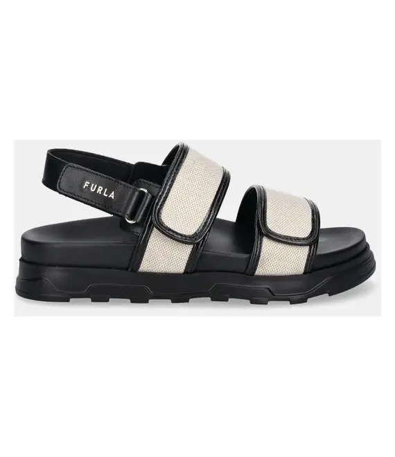 Σανδάλια Furla Sporty Chic Sandal χρώμα: μαύρο, YJ53SPC BX3900 EC000