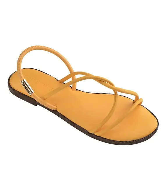 Σανδάλια Havaianas UNA MANGA CAJA χρώμα: κίτρινο, 4149609.5559