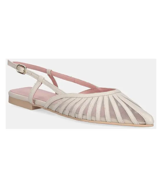 Μπαλαρίνες Pretty Ballerinas Yvette χρώμα: μπεζ, 52140_D