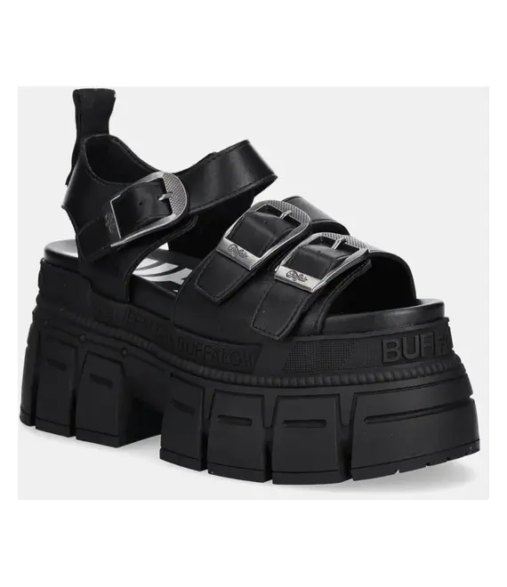 Σανδάλια Buffalo Gospher Sandal χρώμα: μαύρο, 1602264-BLK