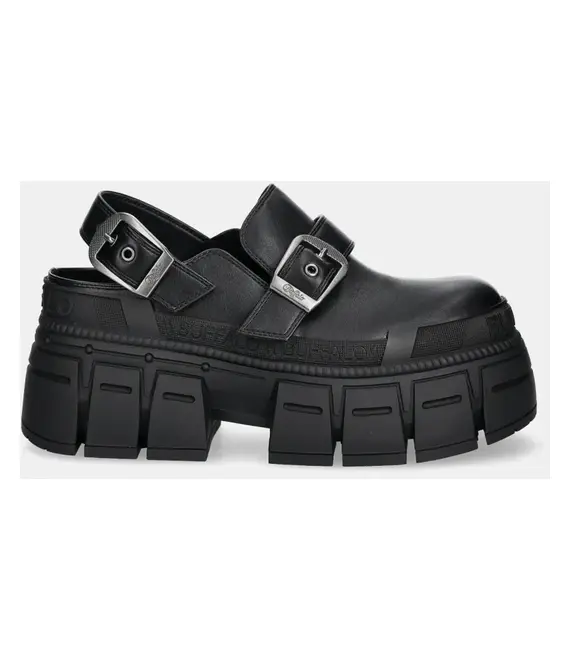 Μοκασίνια Buffalo Gospher Clog Snd χρώμα: μαύρο, 1624085-BLK