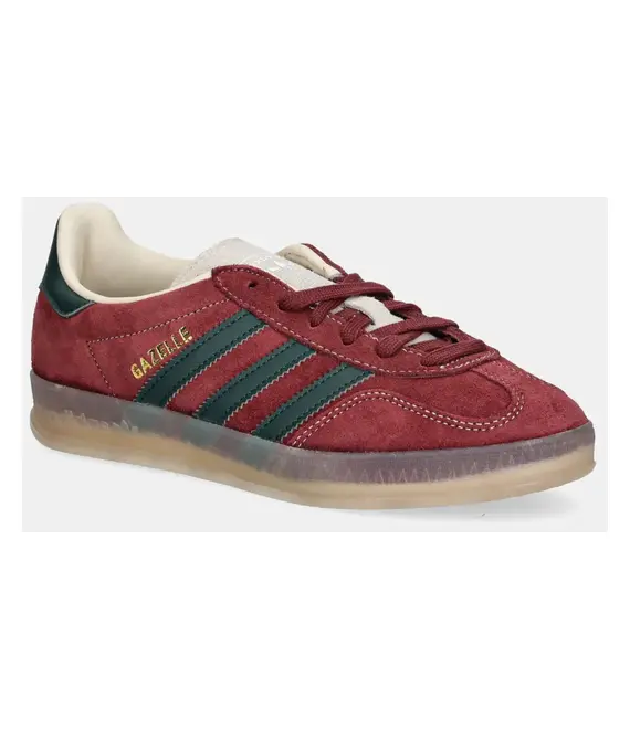 Σουέτ αθλητικά παπούτσια adidas Originals Gazelle Indoor χρώμα: μπορντό, JH5403