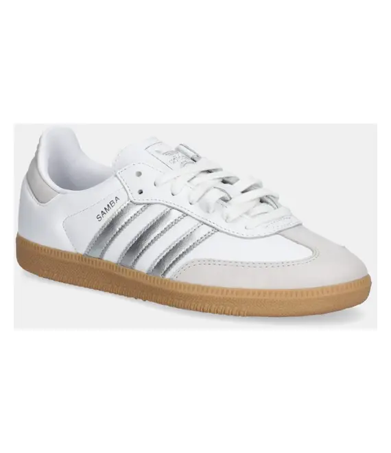 Δερμάτινα αθλητικά παπούτσια adidas Originals Samba OG χρώμα: άσπρο, JI2725