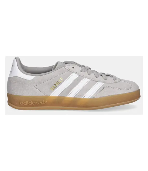 Σουέτ αθλητικά παπούτσια adidas Originals Gazelle Indoor χρώμα: γκρι, JQ0176