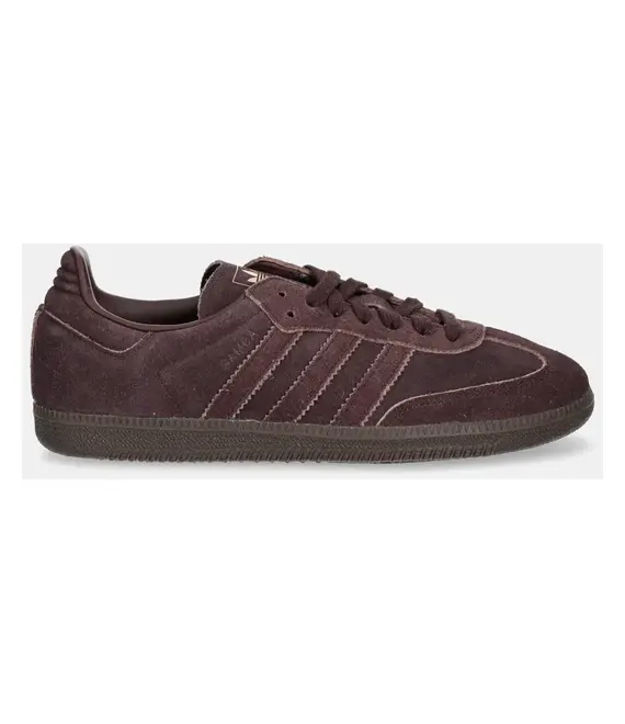 Σουέτ αθλητικά παπούτσια adidas Originals Samba OG χρώμα: καφέ, JI3211