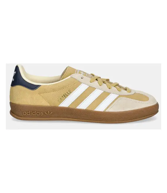 Σουέτ αθλητικά παπούτσια adidas Originals Gazelle Indoor χρώμα: κίτρινο, JI3523