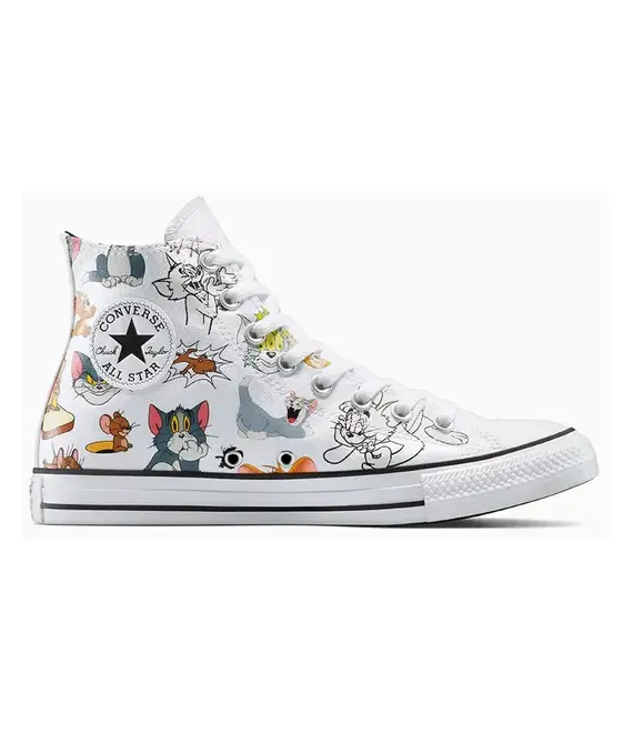 Πάνινα παπούτσια Converse Converse x Tom and Jerry Chuck Taylor All Star χρώμα: άσπρο, A15112C