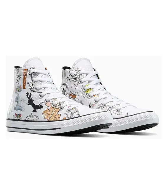 Πάνινα παπούτσια Converse Converse x Tom and Jerry Chuck Taylor All Star χρώμα: άσπρο, A15112C